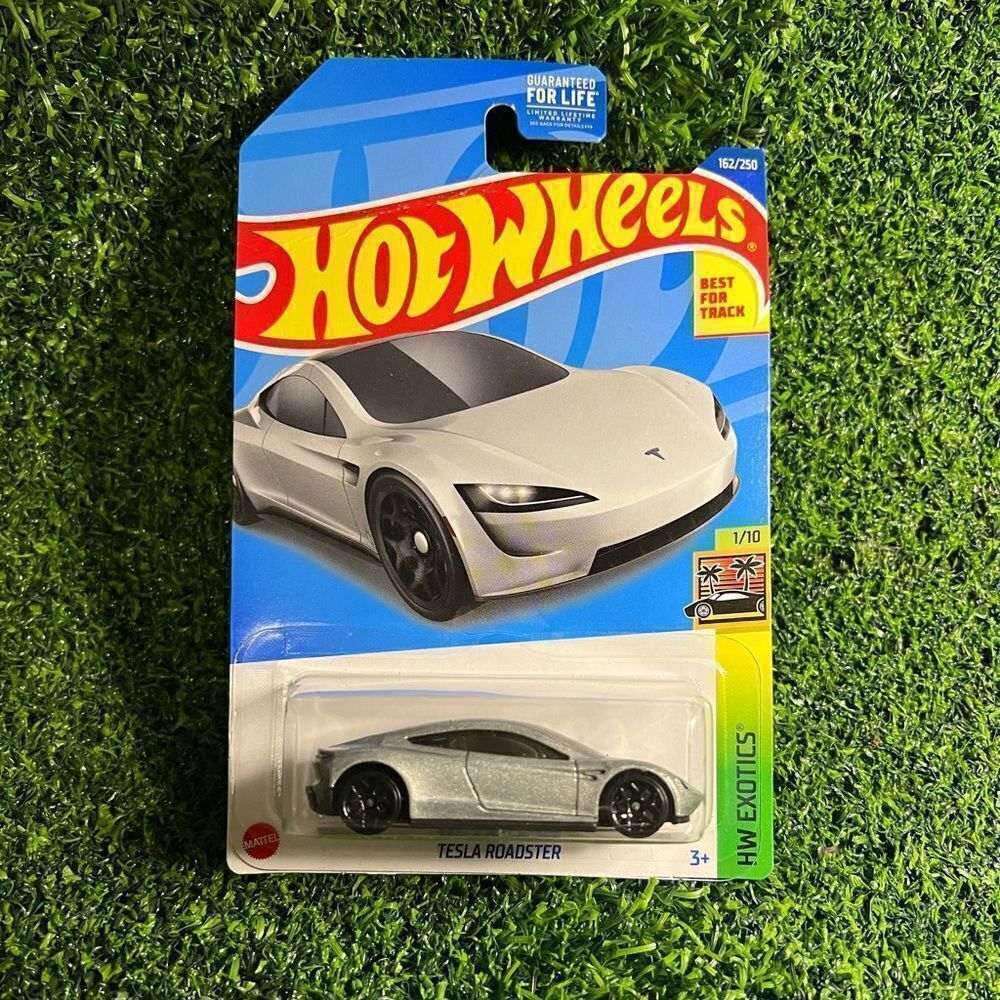 2022 Hot Wheels Tesla Roadster *Exotics* Silver